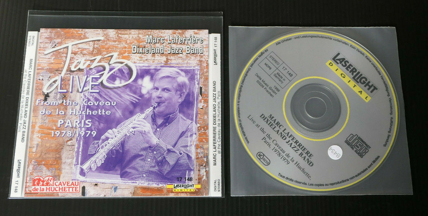 CD MARC LAFERRIERE DIXIELAND JAZZ BAND LIVE PARIS CAVEAU DE LA HUCHETTE 1978/79
