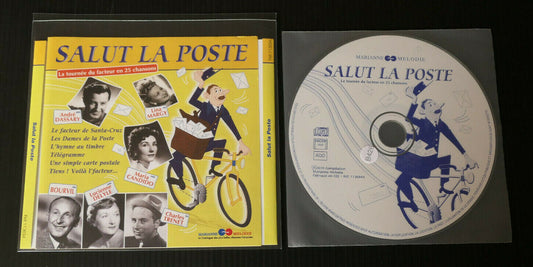 CD SALUT LA POSTE / COMPILATION CHANSON FRANCAISE 25 TITRES / FACTEUR / 2010