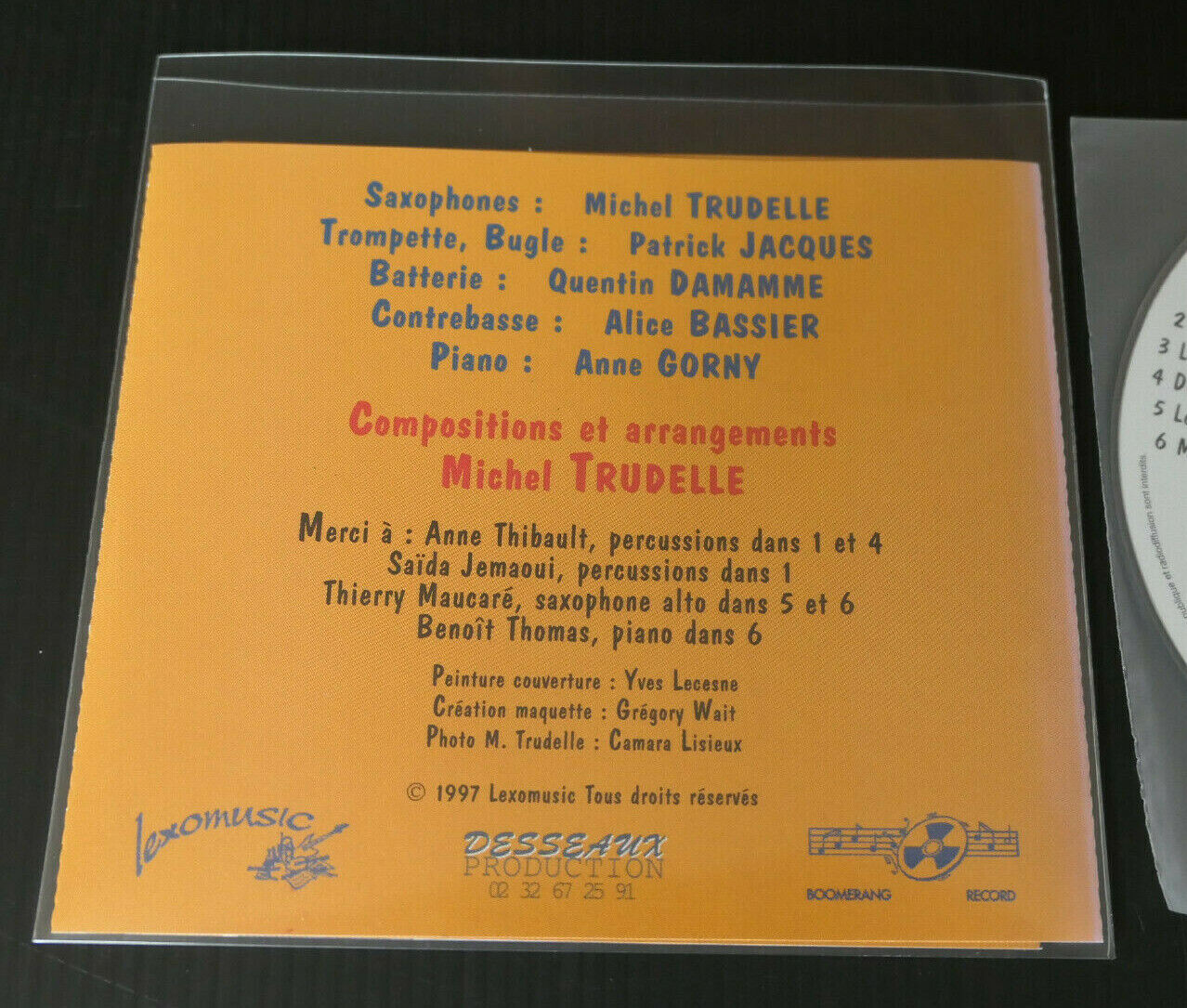 CD MICHEL TRUDELLE QUINTET / REFLETS / 1997