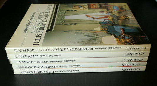 LOT DE 5 LIVRES CHARLES MASSIN / MOBILIER ANTIQUITES DECORATION ART STYLE