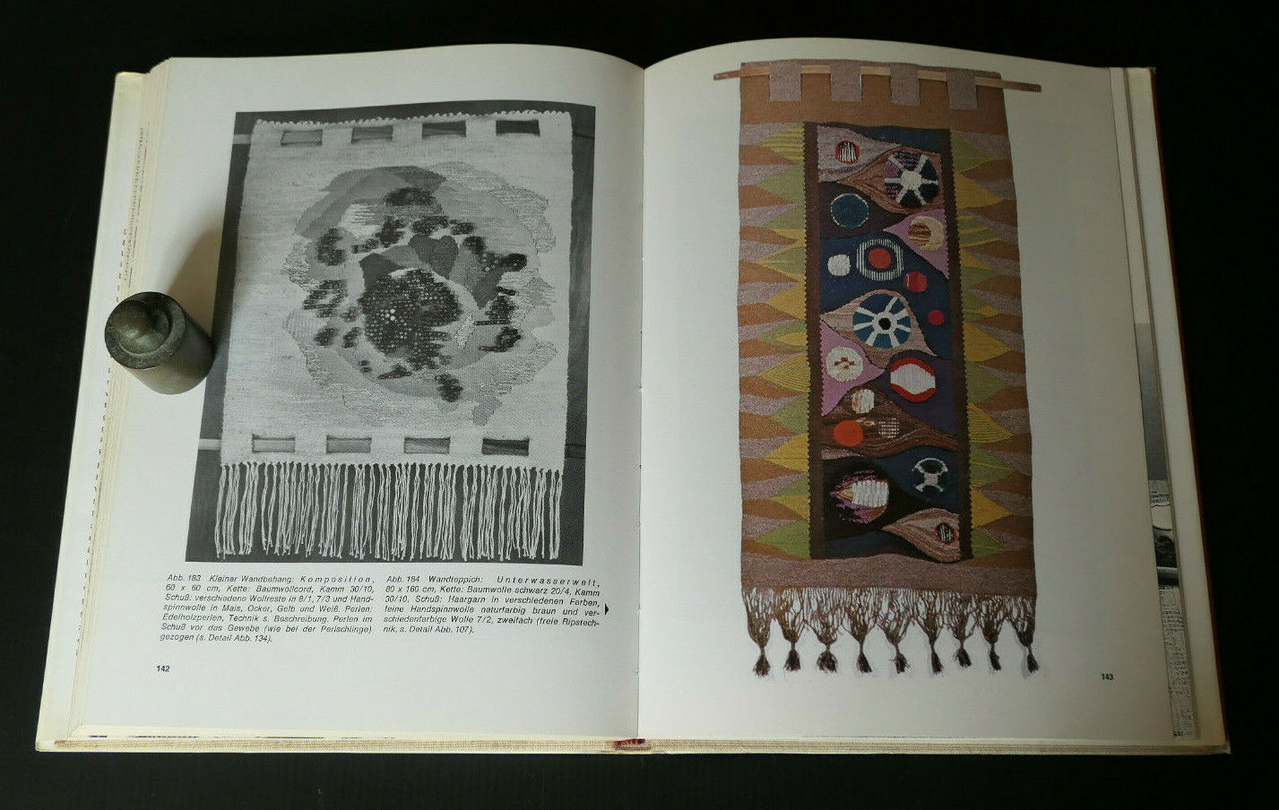 SCHOPFERISCHES WEBEN / URSULA KIRCHER / ARTISANAT TISSAGE TISSU VINTAGE 1979