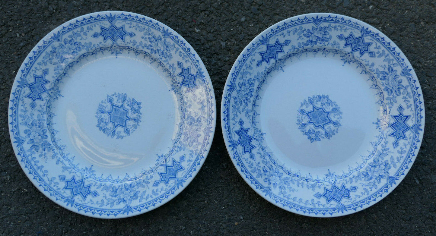 ANCIENNE ASSIETTE EN FAIENCE DE SARREGUEMINES U&C MODELE ASIA / LOT X 10