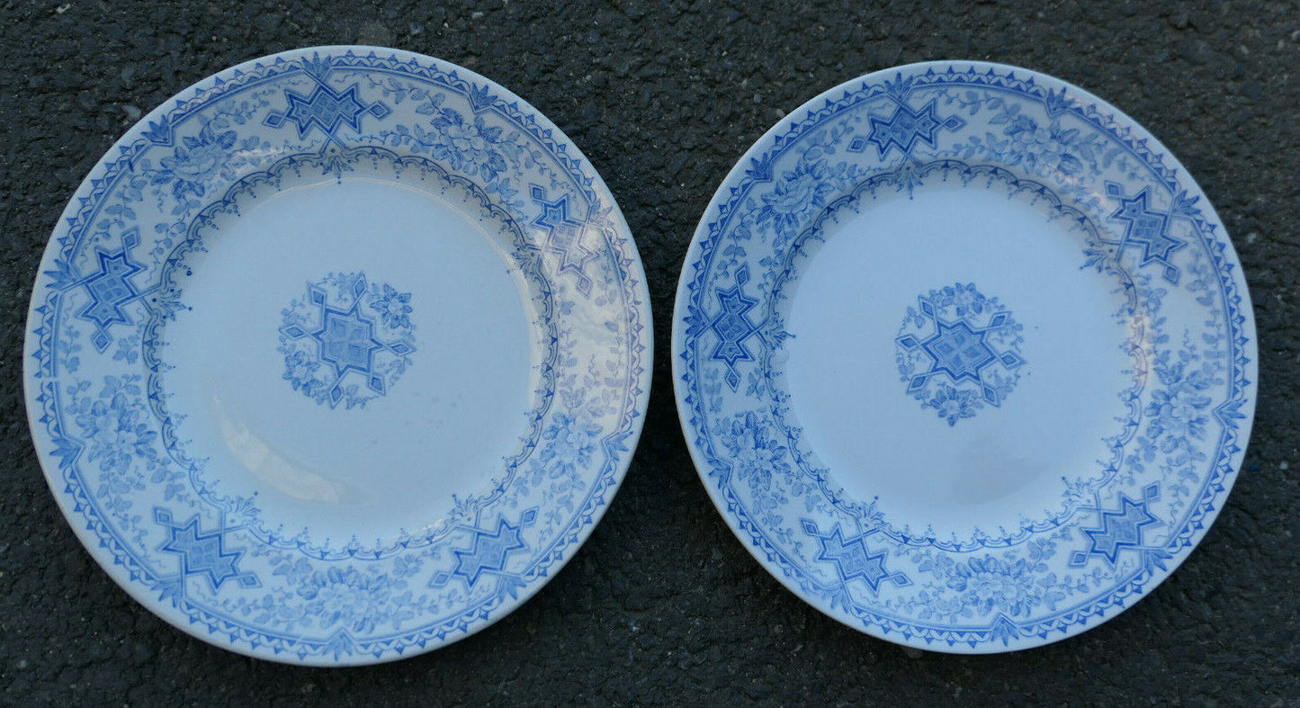 ANCIENNE ASSIETTE EN FAIENCE DE SARREGUEMINES U&C MODELE ASIA / LOT X 10
