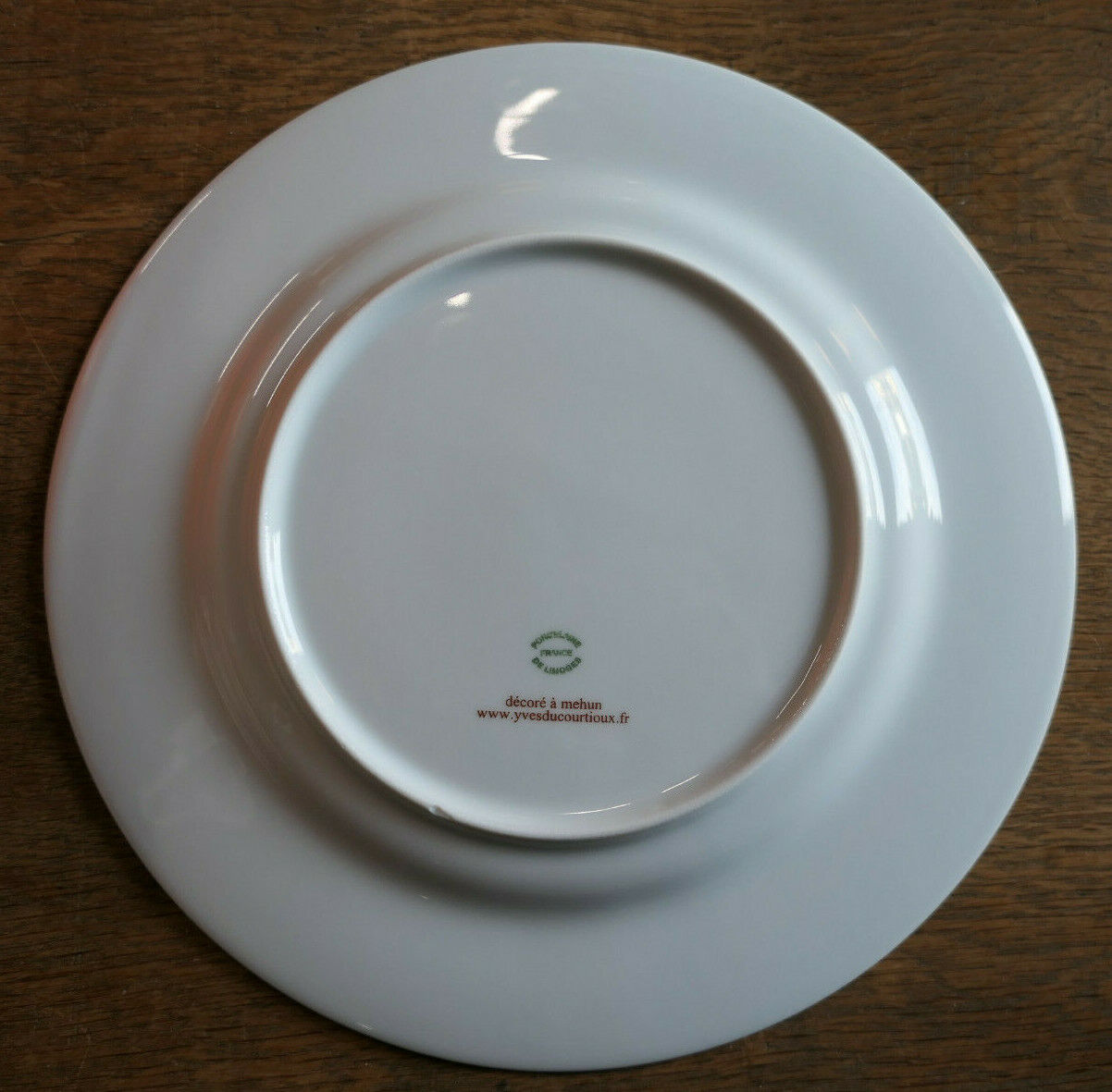 ASSIETTE DECORATIVE EGLISE BRETTEVILLE SUR LAIZE CALVADOS PORCELAINE LIMOGES