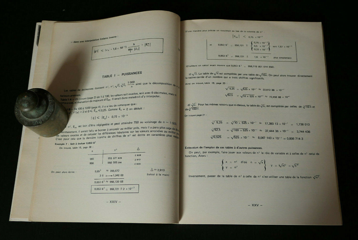 TABLES NUMERIQUES DE FONCTIONS ELEMENTAIRES / LABORDE DUNOD 1979 MATHEMATIQUES