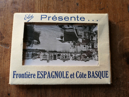 ANCIENNE POCHETTE 10 PHOTOS NOIR & BLANC FRONTIERE ESPAGNOLE COTE BASQUE