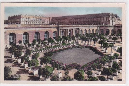 OLD POSTCARD CPA VERSAILLES THE CASTLE AND THE ORANGERY 