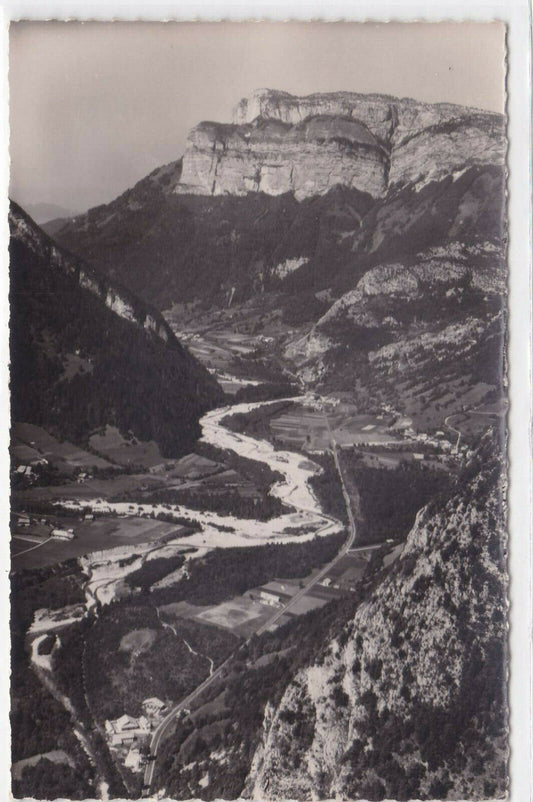 BLACK &amp; WHITE POSTCARD CPSM THE FIER VALLEY LE PARMELAN 