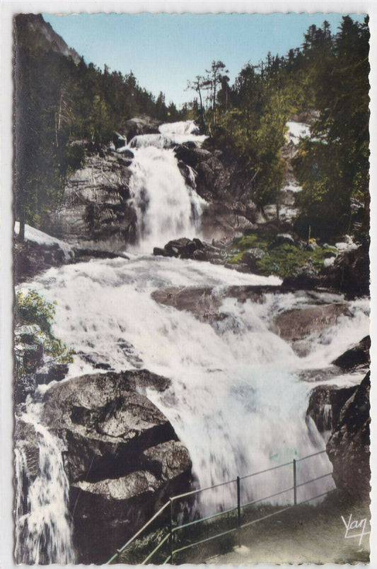 POSTCARD CPSM CAUTERETS WATERFALL OF THE BRIDGE OF SPAIN 