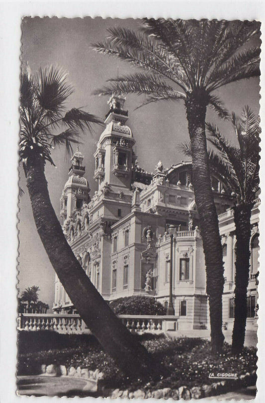 CARTE POSTALE NOIR & BLANC CPSM MONTE-CARLO LE CASINO ET LES TERRASSES