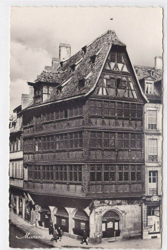 BLACK &amp; WHITE POSTCARD CPSM STRASBOURG LA MAISON KAMMERZELL 