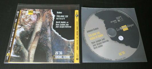 CD JOHANNES BRAHMS TRIO POUR COR VIOLON ET PIANO / HARMONIA MUNDI 1997