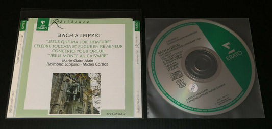CD BACH A LEIPZIG / MARIE-CLAIRE ALAIN RAYMOND LEPPARD MICHEL CORBOZ / ERATO