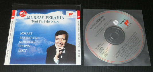 CD MURRAY PERAHIA / TOUT L'ART DU PIANO / MOZART BEETHOVEN SCHUBERT CHOPIN LISZT