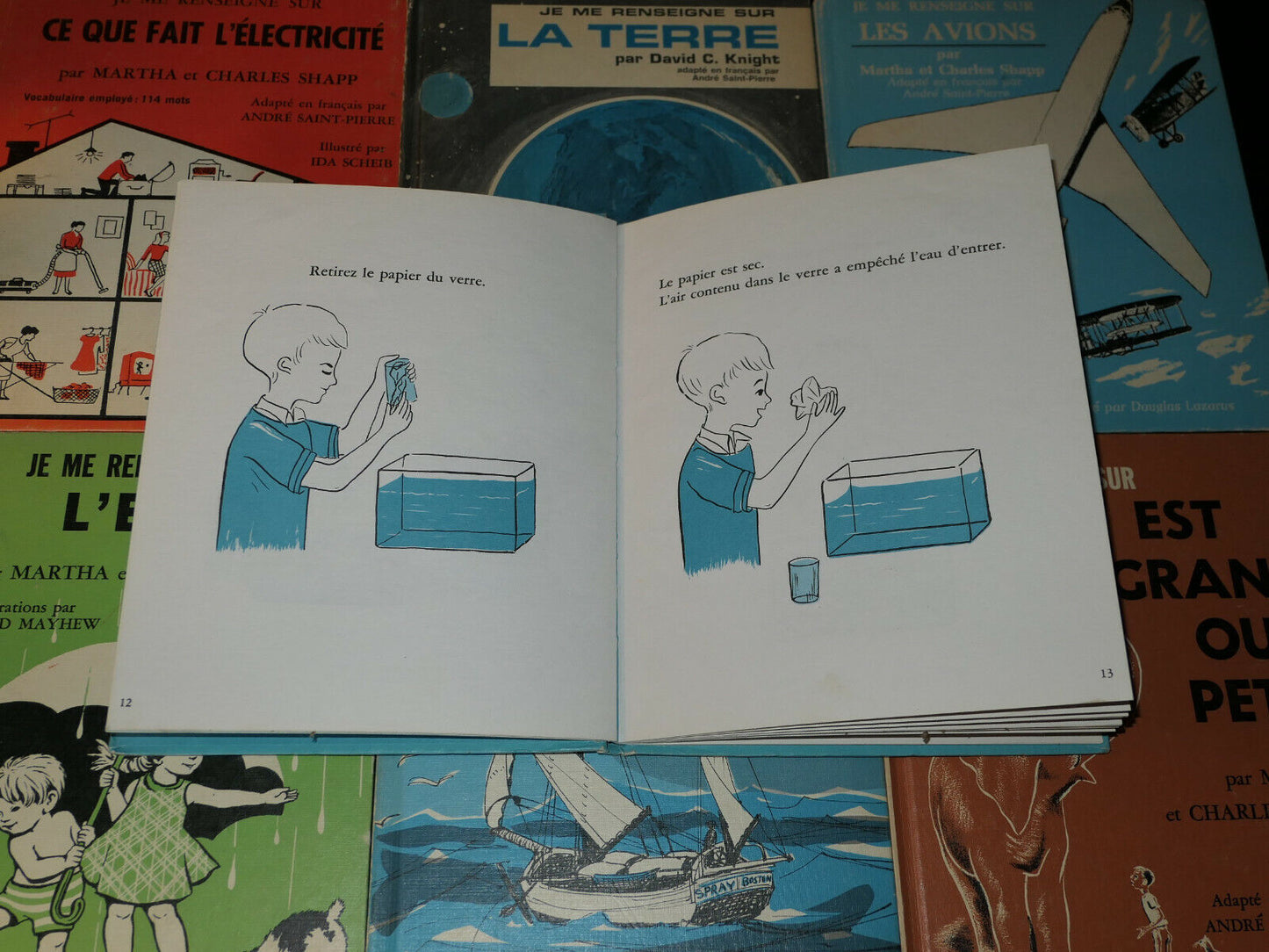 RARE LOT DE LIVRES ENFANCE ECOLE SCOLAIRE / JE ME RENSEIGNE SUR / SHAPP CANADA
