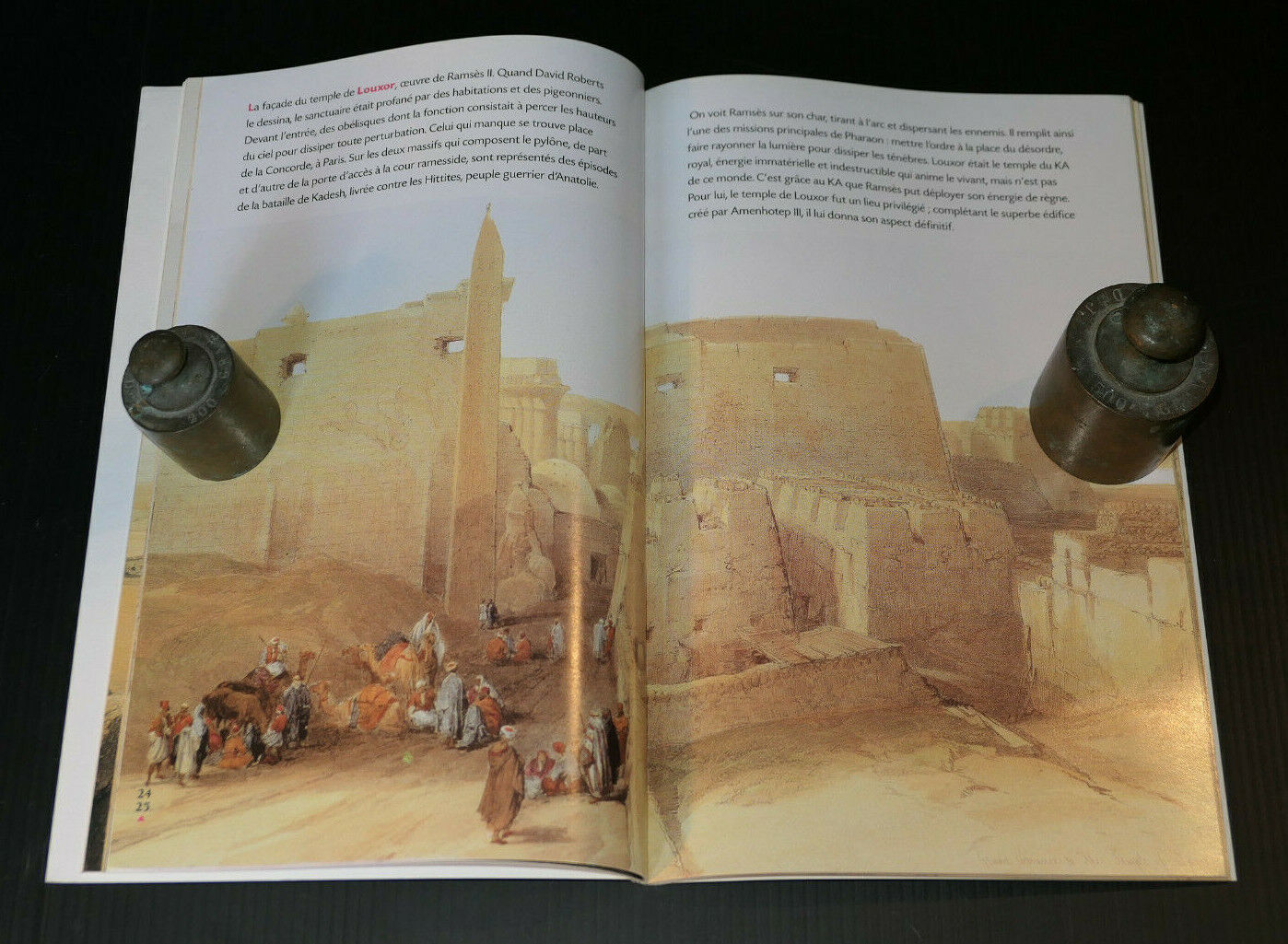 VOYAGE DANS L'EGYPTE DES PHARAONS / CHRISTIAN JACQ AQUARELLES DAVID ROBERTS / HC