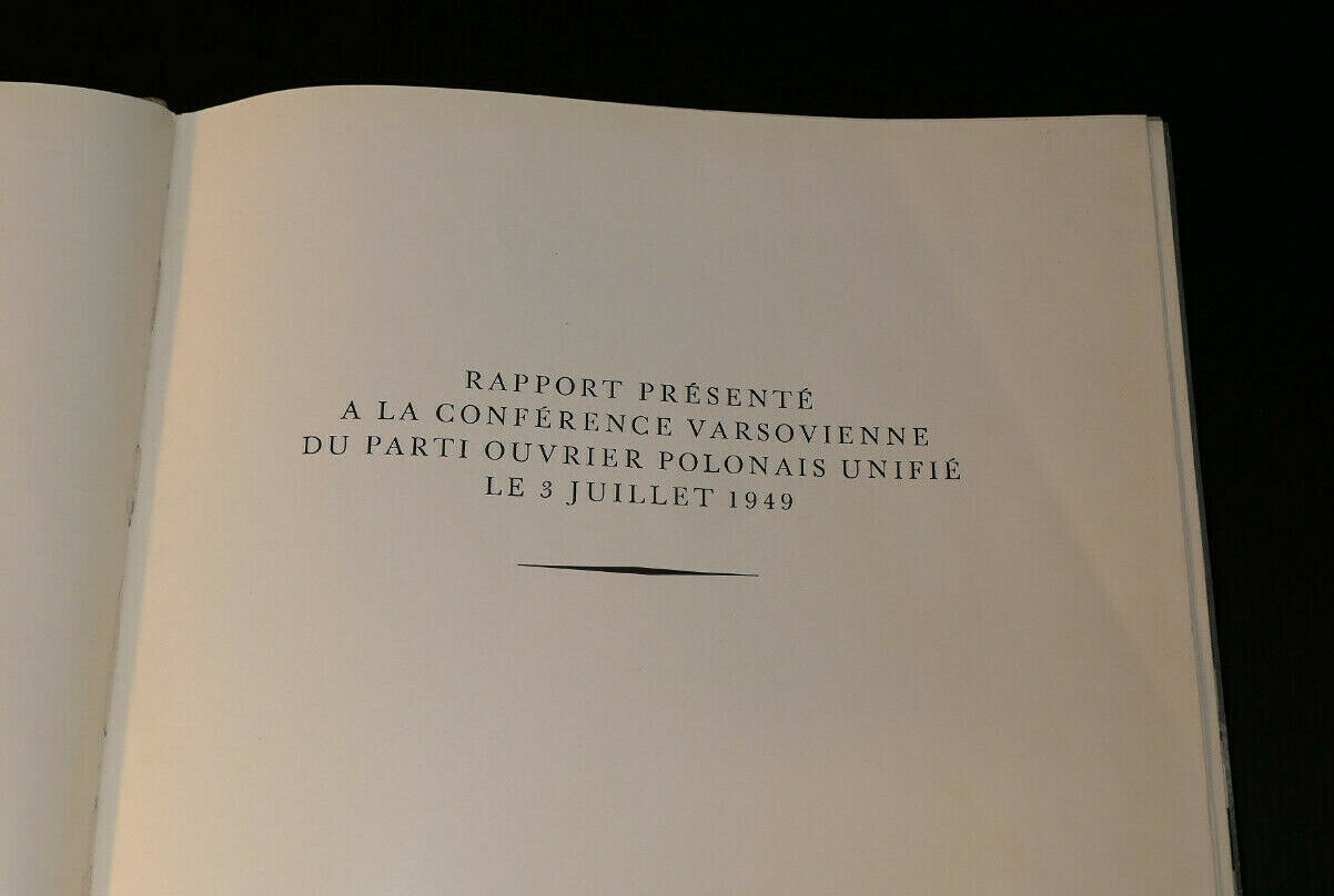 BOLESLAW BIERUT / LE PLAN SEXENNAL DE RECONSTRUCTION DE VARSOVIE / 1951