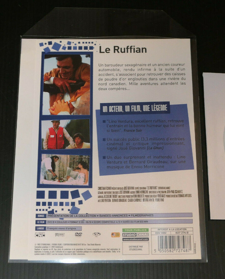 DVD LINO VENTURA CLAUDIA CARDINALE / LE RUFFIAN / JOSE GIOVANNI / 1983