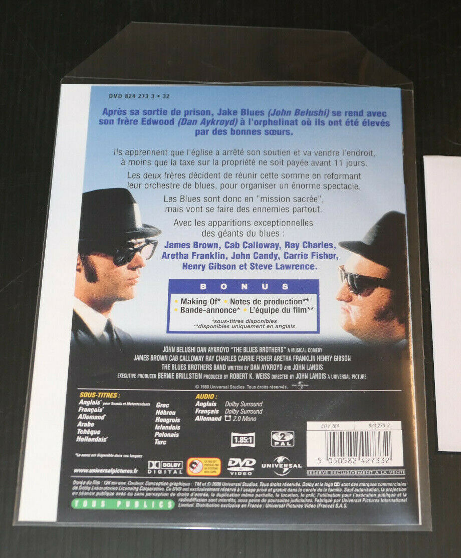 DVD THE BLUES BROTHERS (1980)
