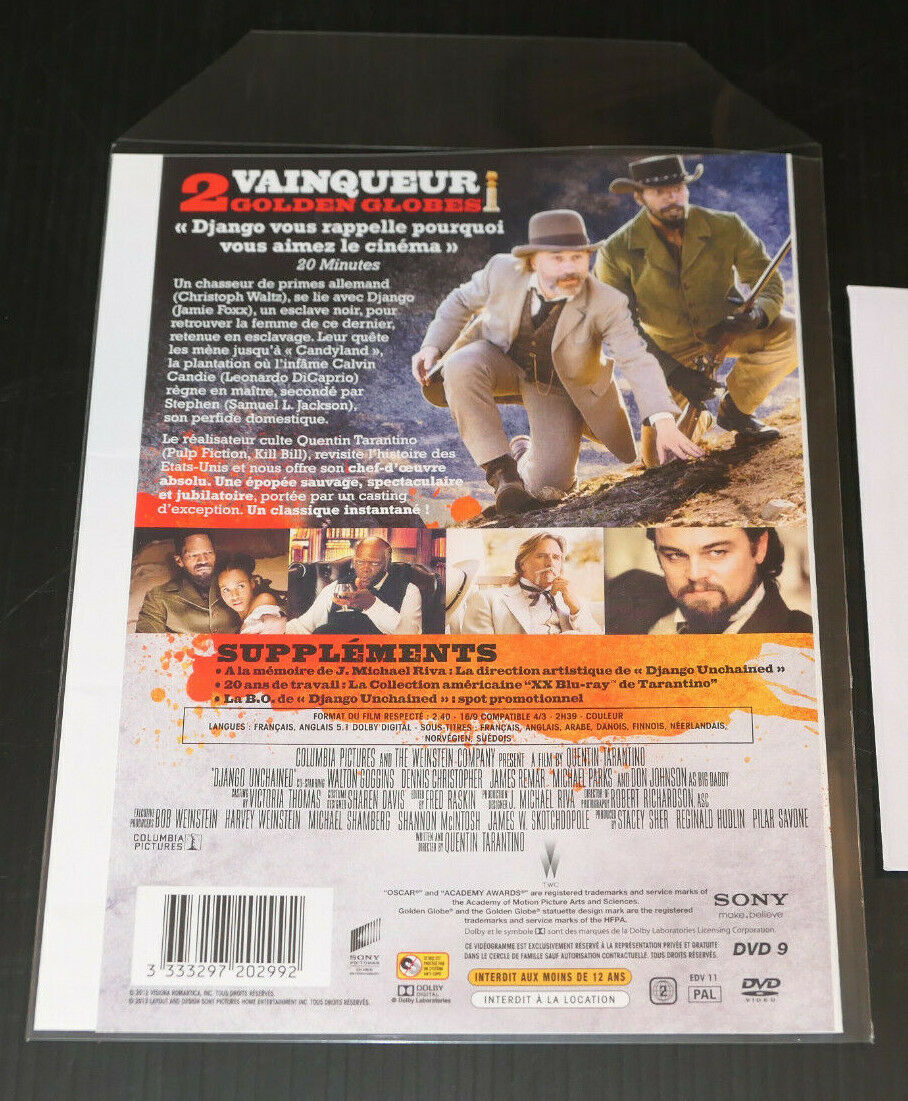 DVD DJANGO UNCHAINED / QUENTIN TARANTINO / LEONARDO DI CAPRIO JAMIE FOXX
