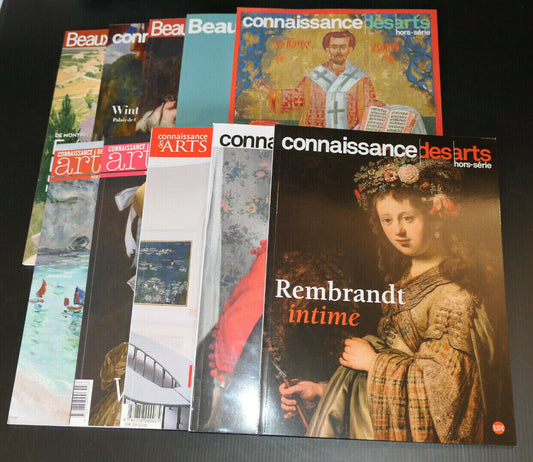 BEAUX ARTS / CONNAISSANCE DES ARTS / LOT DE 10 REVUES NUMEROS HORS SERIE
