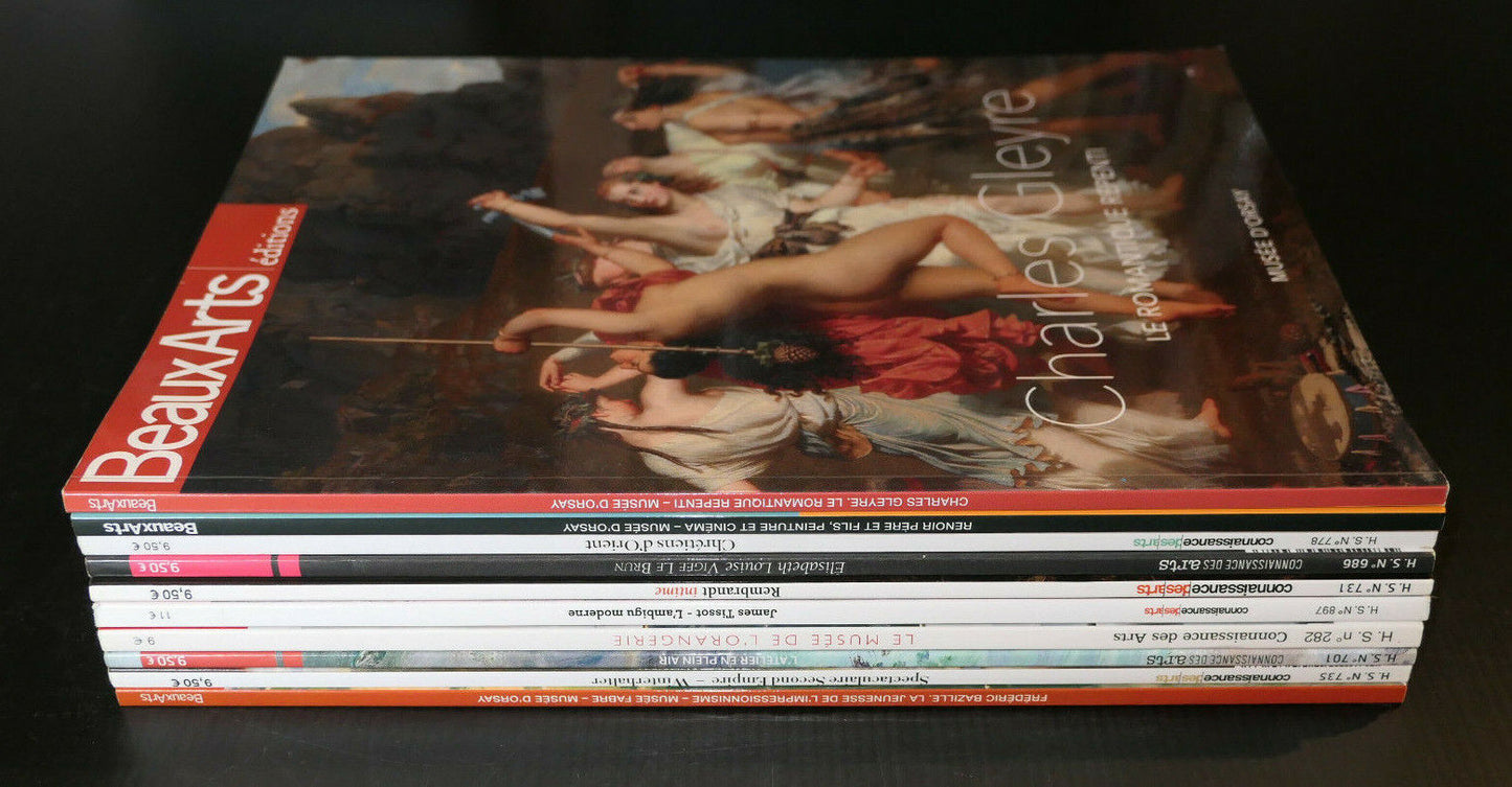 BEAUX ARTS / CONNAISSANCE DES ARTS / LOT DE 10 REVUES NUMEROS HORS SERIE