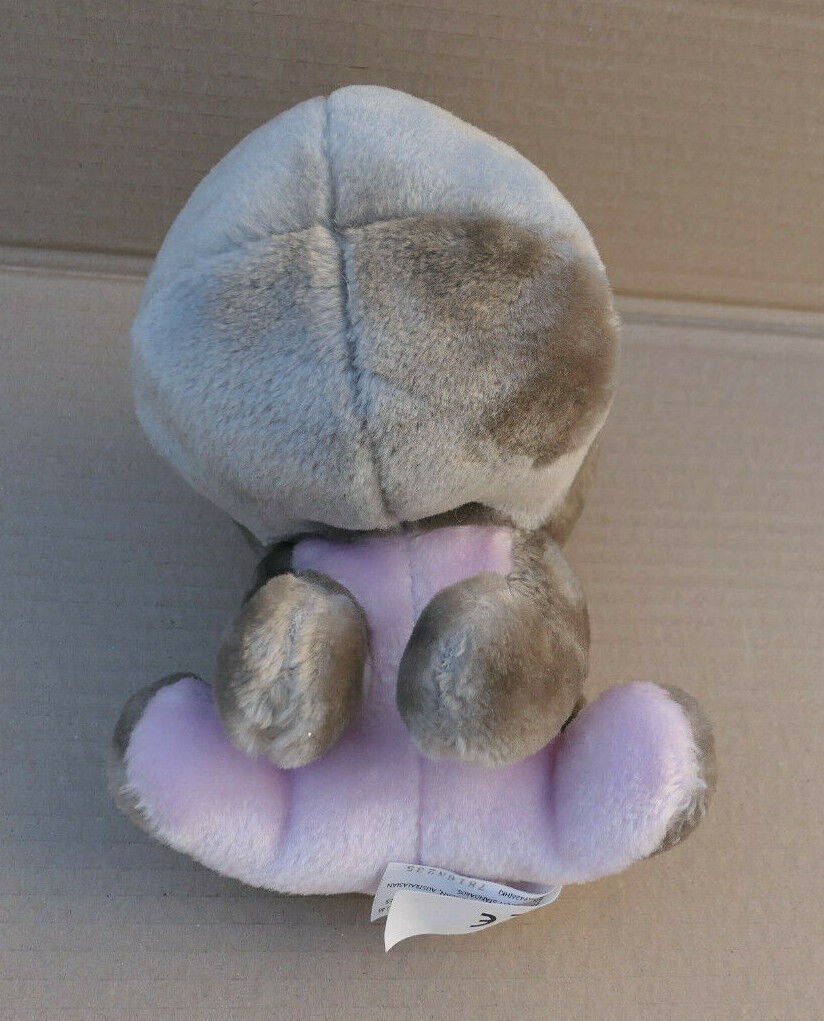 LOT DE 3 PELUCHES BIG HEADZ CHIEN HIPPOPOTAME ZEBRE PLUSH TOY