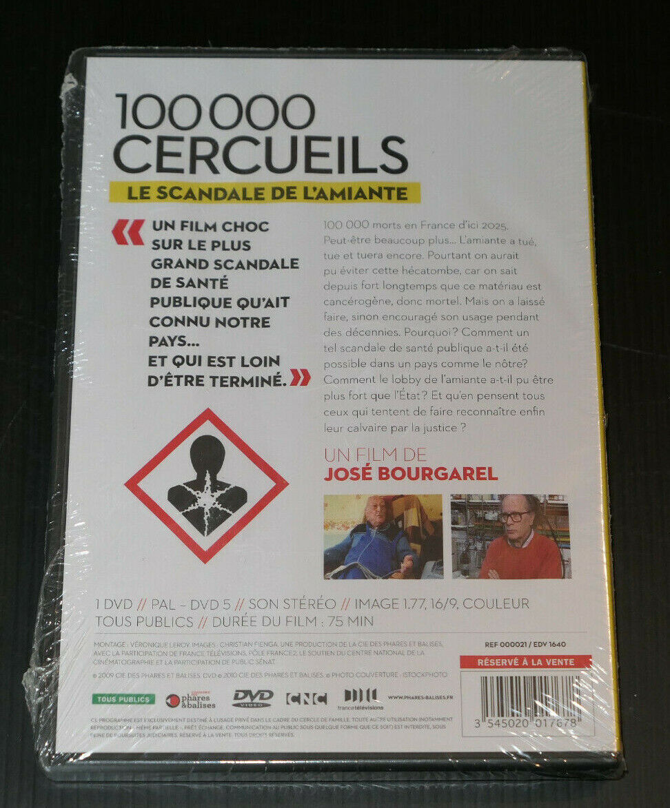 DVD 100000 CERCUEILS / LE SCANDALE DE L'AMIANTE