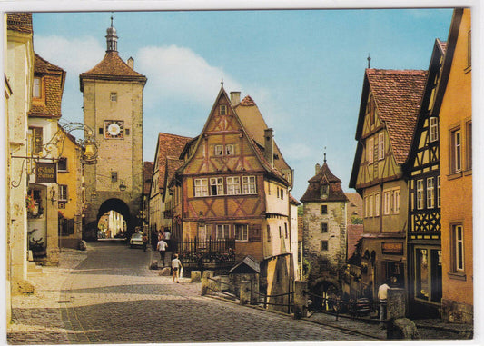 CARTE POSTALE COULEUR CPSM ROTHENBURG OB DER TAUBER PLONLEIN