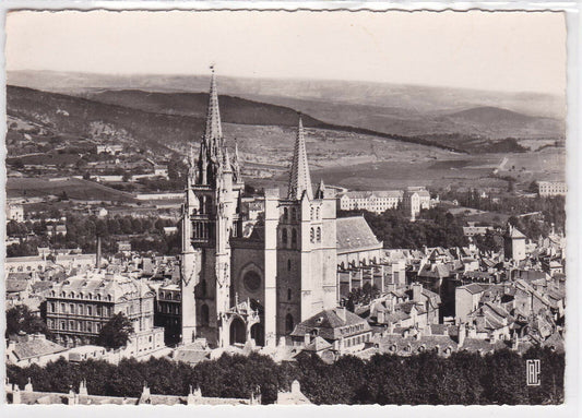 CARTE POSTALE NOIR & BLANC CPSM MENDE LA CATHEDRALE