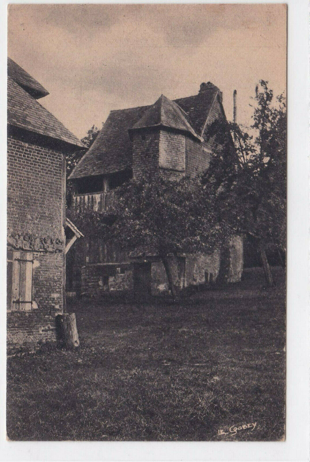 OLD POSTCARD CPA OLD MANOR OF VASOUY PICTURESQUE NORMANDY 