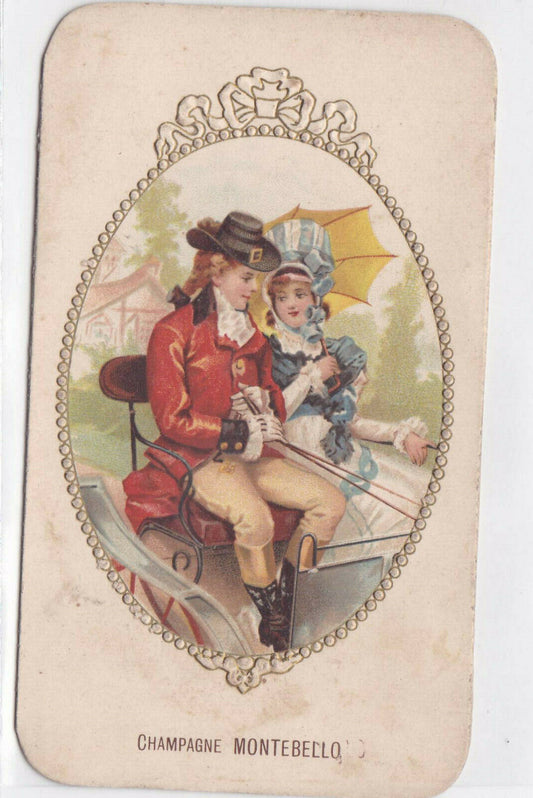 ANCIENNE PUBLICITE PAPIER CHAMPAGNE MONTEBELLO ALCOOL