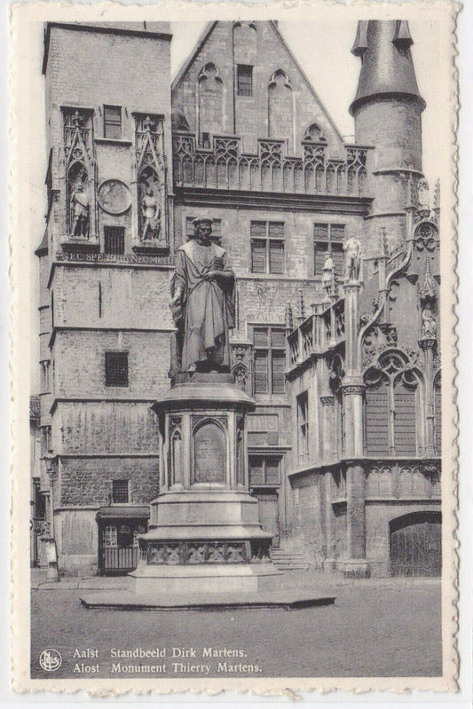 CARTE POSTALE ANCIENNE CPA AALST STANDBEELD DIRK MARTENS ALOST MONUMENT