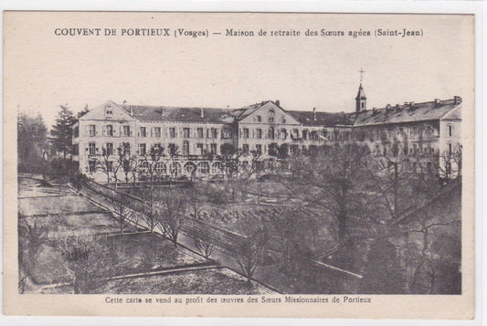 OLD POSTCARD CPA CONVENT OF PORTIEUX RETIREMENT HOME OF THE SISTERS 