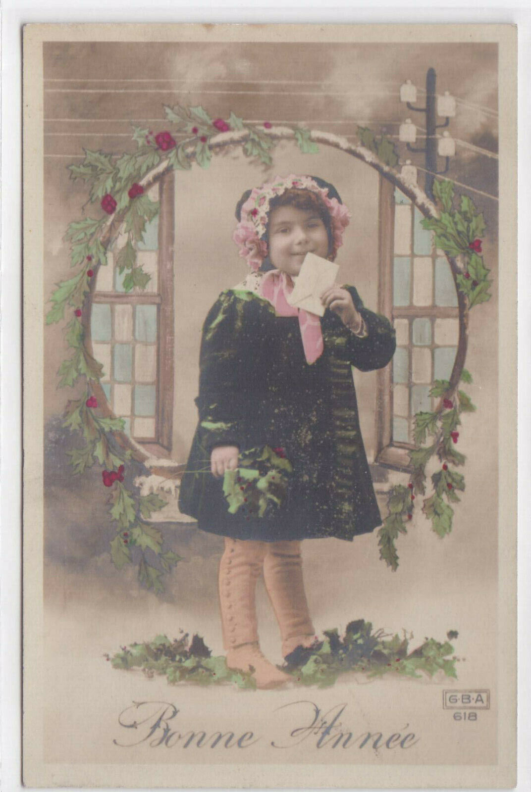 CARTE POSTALE ANCIENNE CPA FANTAISIE BONNE ANNEE