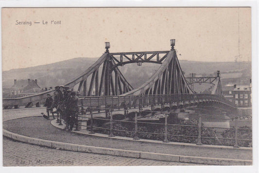 OLD POSTCARD CPA SERAING LE PONT 
