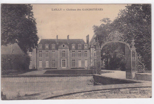 CARTE POSTALE ANCIENNE NOIR & BLANC LAILLY CHATEAU DES GASCHETIERES