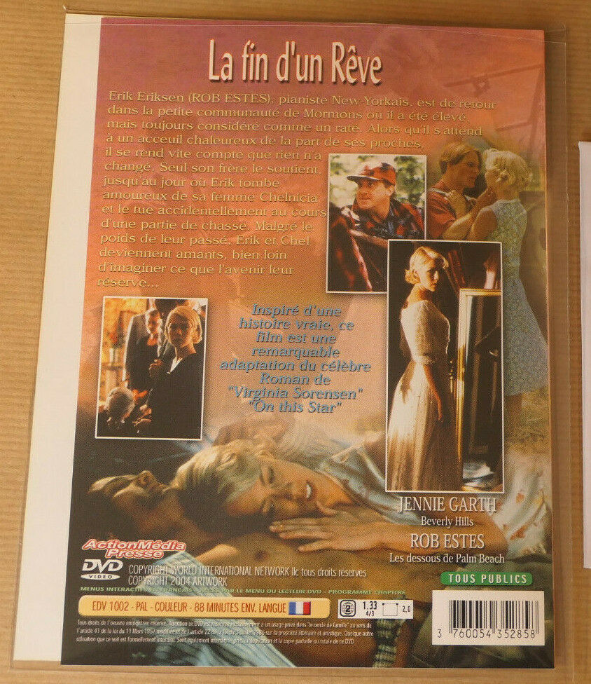 DVD LA FIN D'UN REVE / ROB ESTES JENNIE GARTH / 2004