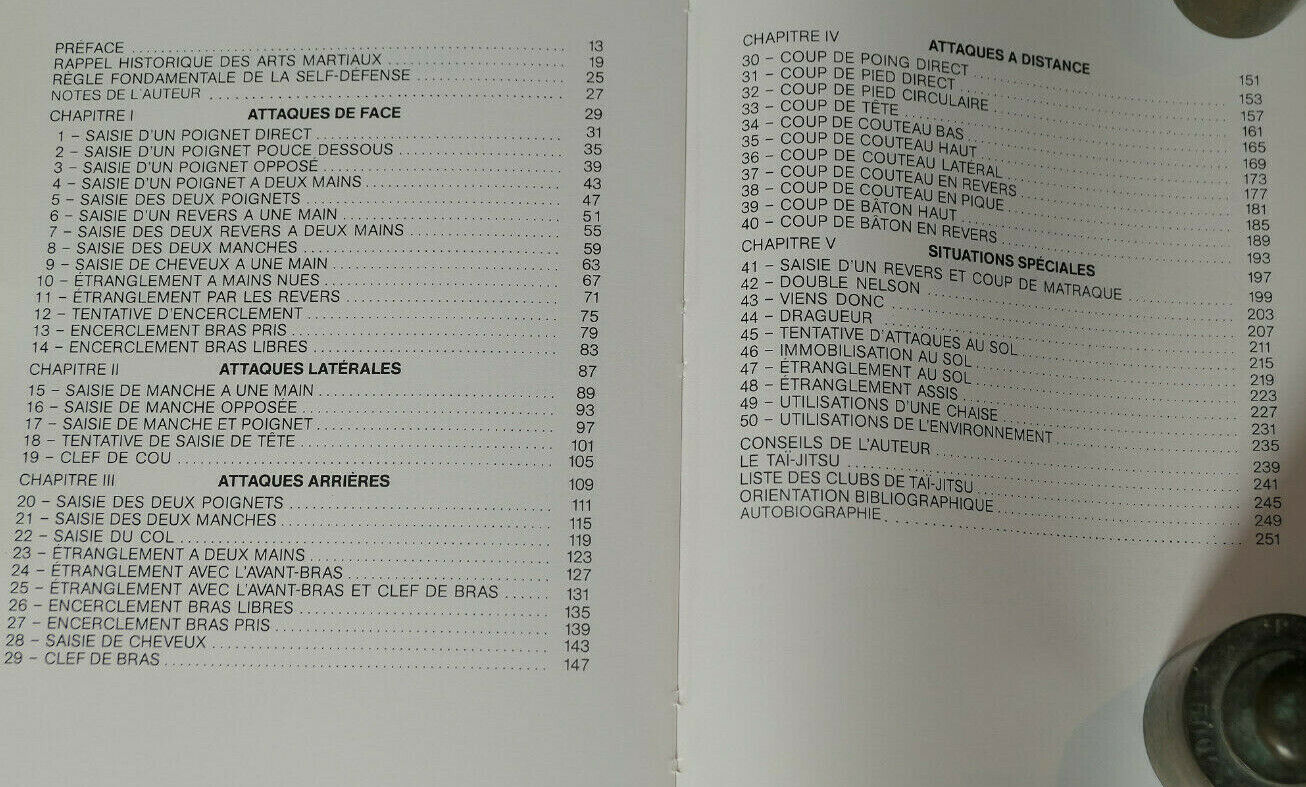 DANIEL DUBOIS / ARMES EGALES SELF-DEFENSE HOMME ET FEMME METHODE TAI-JITSU 1977