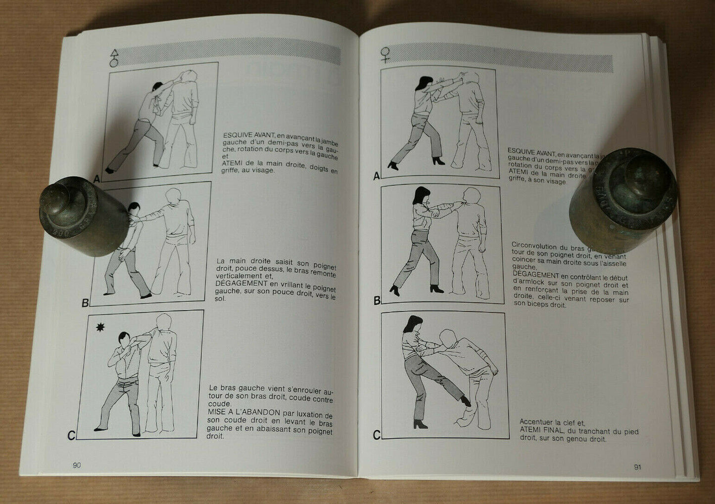 DANIEL DUBOIS / ARMES EGALES SELF-DEFENSE HOMME ET FEMME METHODE TAI-JITSU 1977