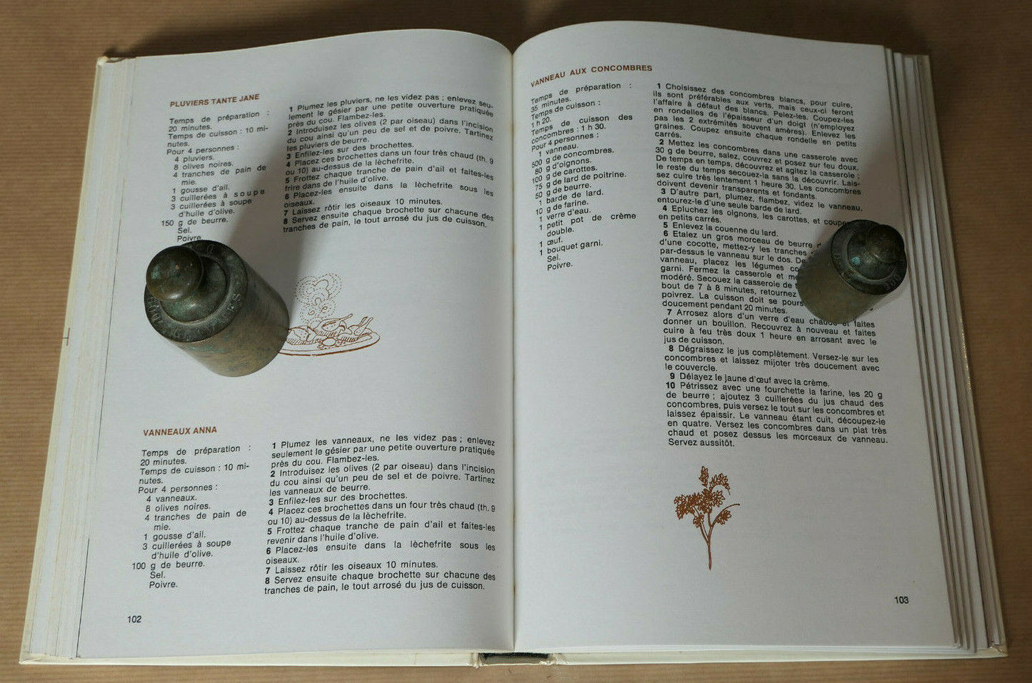 300 RECETTES DE GIBIER / MYRETTE TIANO / SOLAR 1973 / CUISINE PHOTOS GASTRONOMIE
