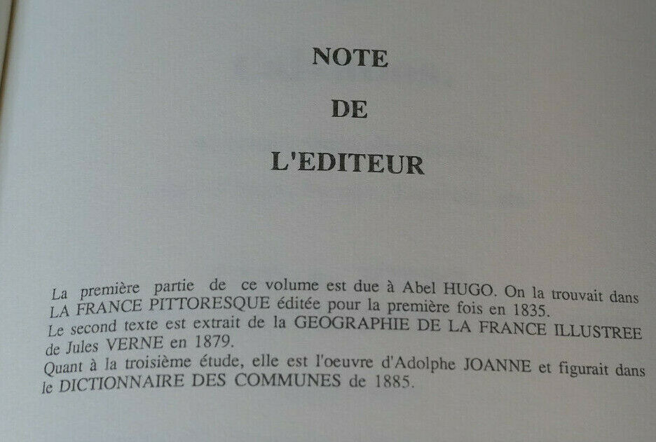 LE CALVADOS ABEL HUGO JULES VERNE ADOLPHE JOANNE / LES EDITIONS DU BASTION 1990