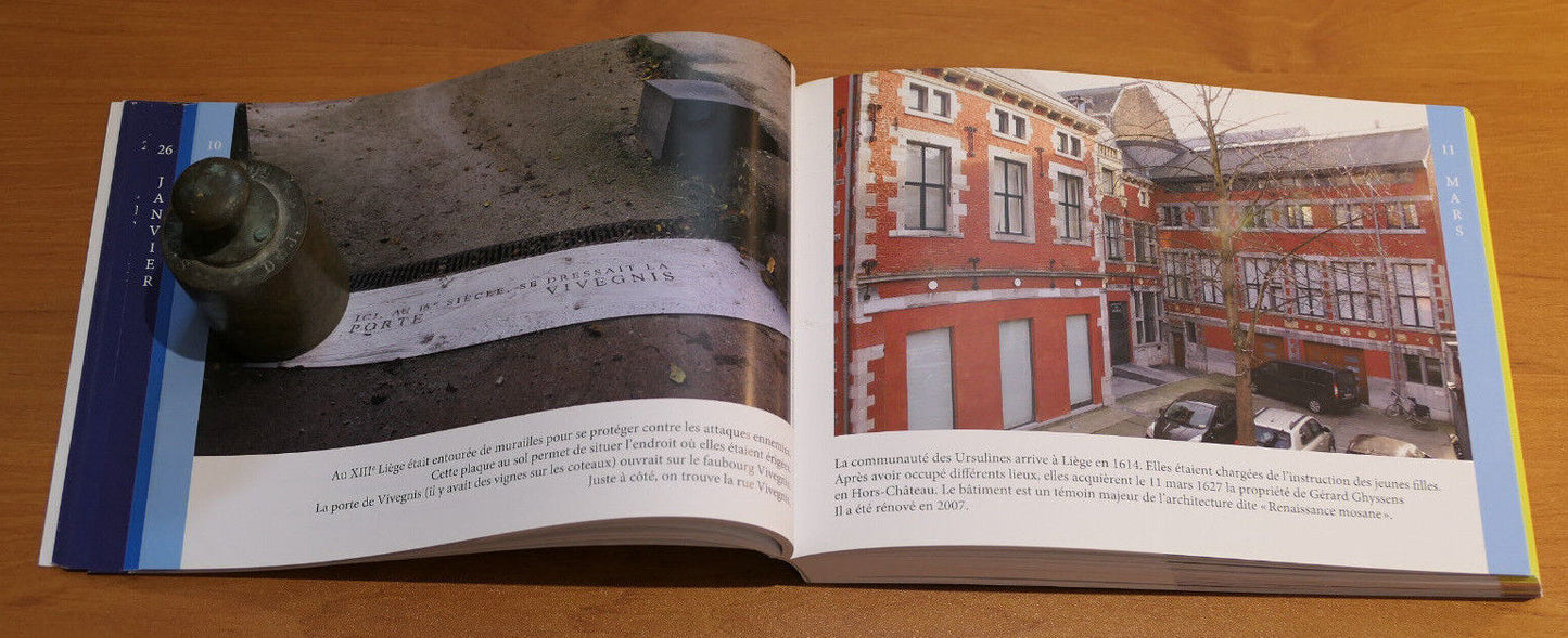 LIEGE AU FIL DES JOURS / ANNICK LELIEVRE / CALENDRIER PHOTOS BELGIQUE 2018