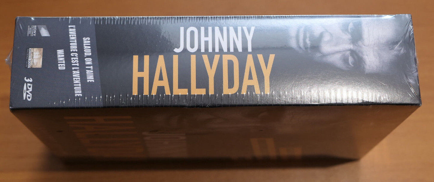 COFFRET 3 FILMS DVD / JOHNNY HALLYDAY / NEUF