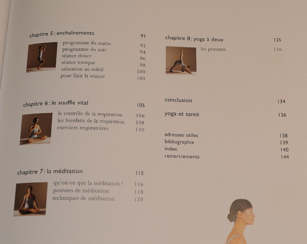 LE YOGA CHEZ VOUS GUIDE PRATIQUE ETAPE PAR ETAPE / TARA FRASER / PHOTOS 2002