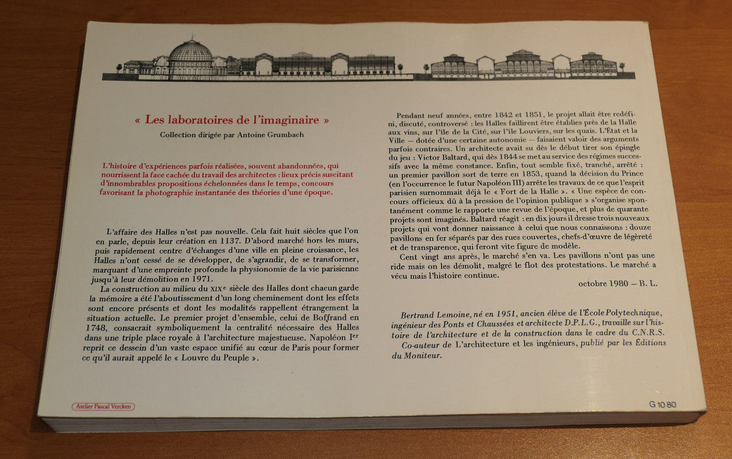 LES HALLES DE PARIS / L'EQUERRE 1980 / HISTOIRE MONUMENT ARCHITECTURE