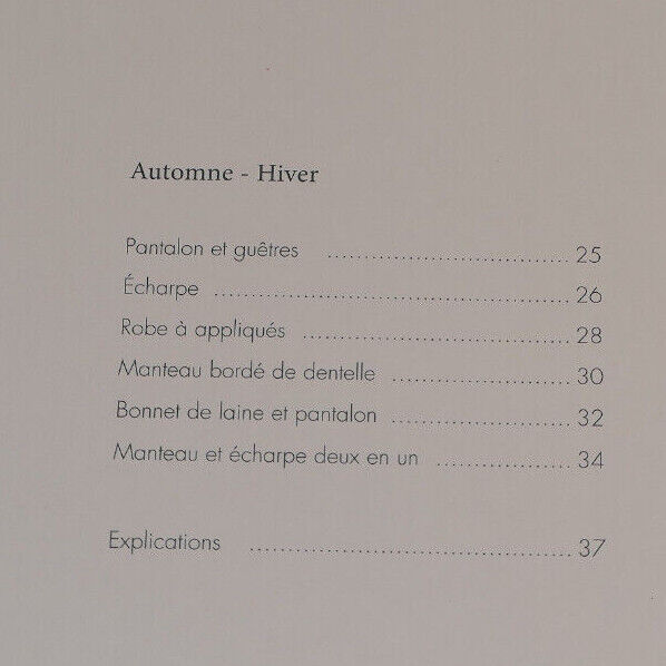 FIBRES NATURELLES POUR JOLIES DEMOISELLES / UONCA / LES EDITIONS DE SAXE 2011