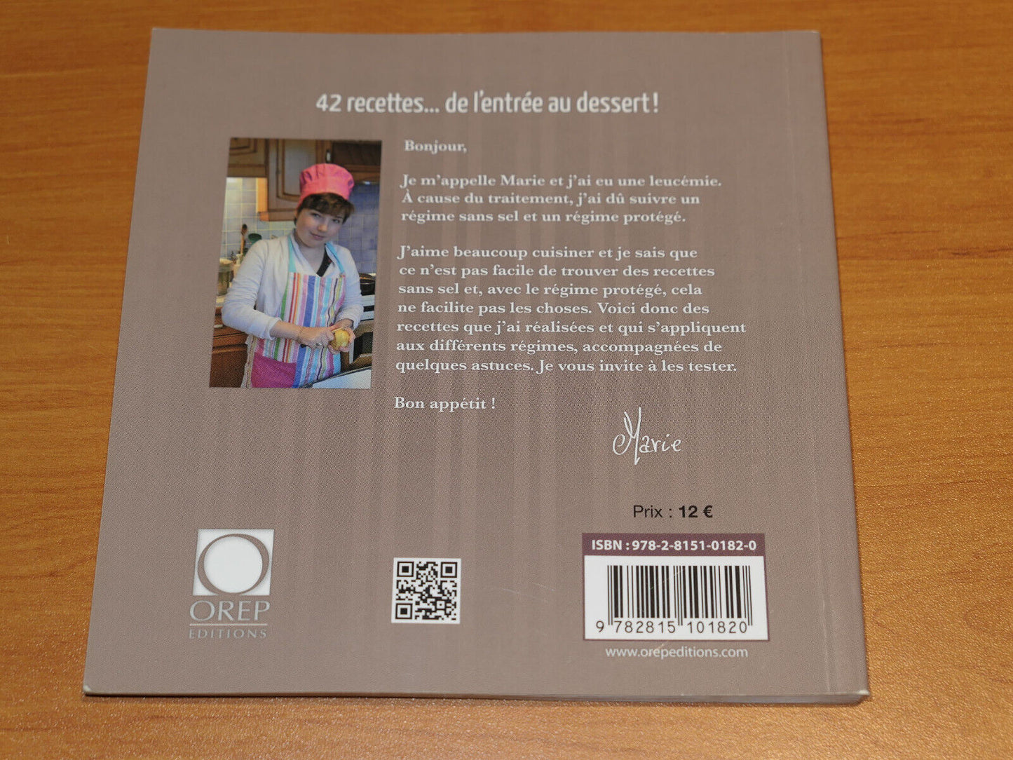 LES RECETTES SANS SEL DE MARIE / OREP EDITIONS 2014 / CUISINE SANTE PHOTOS