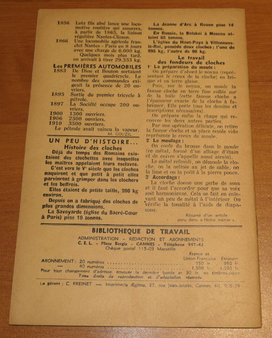 BIBLIOTHEQUE DE TRAVAIL N°286 / NGOA L'ENFANT DE LA COTE AFRICAINE / 1954