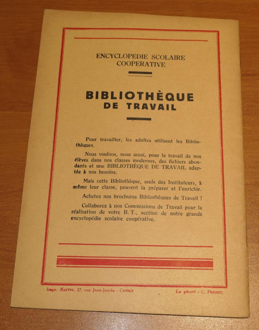 BIBLIOTHEQUE DE TRAVAIL N°42 / HISTOIRE DES POSTES / 1946